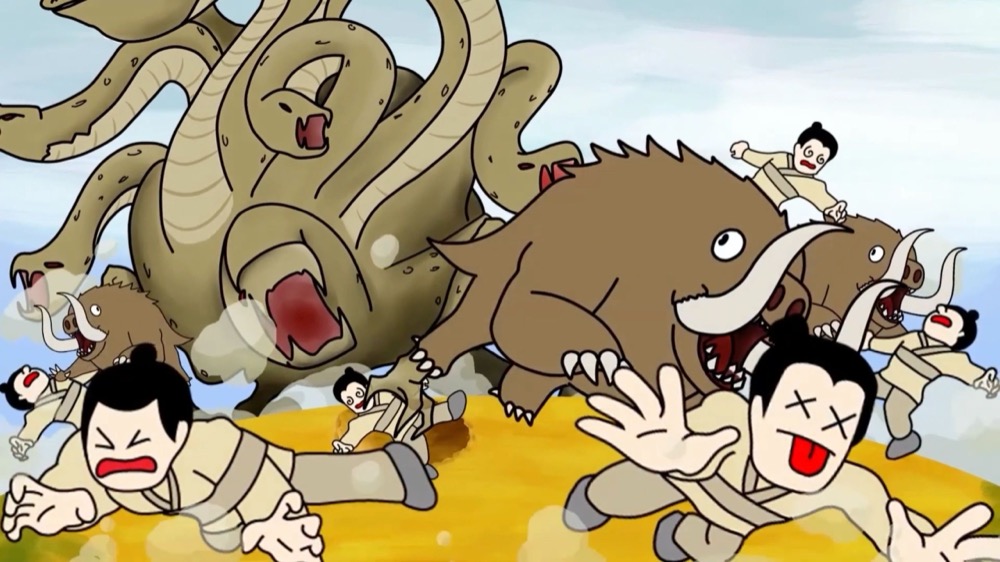 Frame from the MOOC animation production