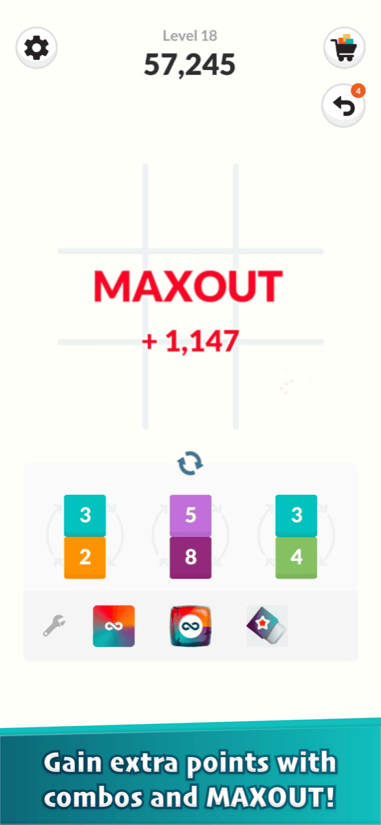 Triple Seven MAXOUT combo awarding bonus points